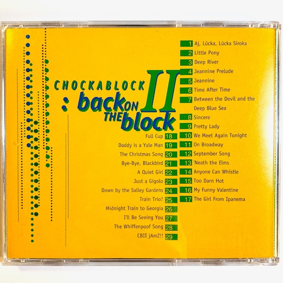 The Yale Whiffenpoofs of 1998 - Chockablock II - Back on the Block CD - Picture 4 of 4